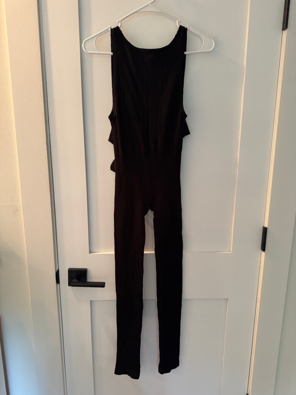 FP Movement Black Ribbed Jumpsuit